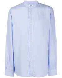 Aspesi - Camicia Con Colletto Alla Coreana - Lyst