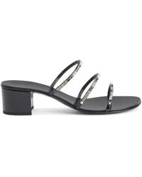 Giuseppe Zanotti - Dark Colorful 40mm Embellished Sandals - Lyst