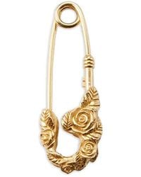 Emanuele Bicocchi - Small Rose-Detail Safety-Pin Earrings - Lyst