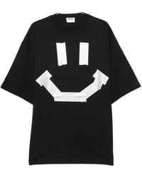 Moschino - Smiley-Print T-Shirt - Lyst