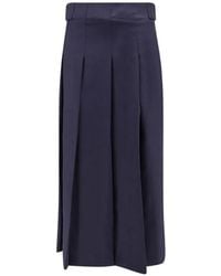 Semicouture - Tempest Pleated A-Line Skirt - Lyst