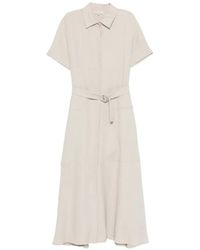 Antonelli - Short-Sleeve Midi Dress - Lyst