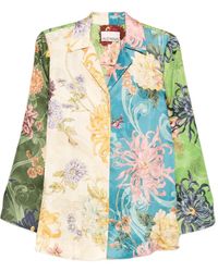 ALÉMAIS - Avery Spliced Blouse - Lyst