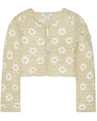 Calle Del Mar - Floral Crochet Cardigan - Lyst
