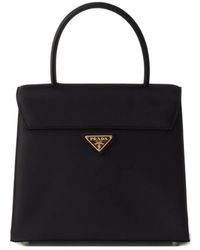 Prada - Minuit Satin Handbag - Lyst