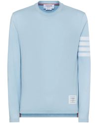 Thom Browne - Three-Stripe Long-Sleeved T-Shirt - Lyst