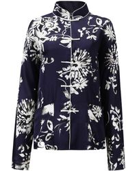 Shanghai Tang - Floral-print Cotton Jacket - Lyst
