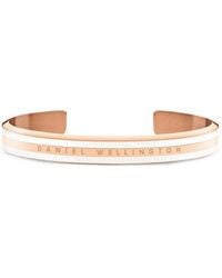 Daniel Wellington - Emalie Logo-Engraved Striped Cuff Bracelet - Lyst