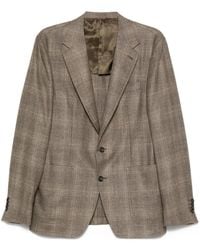 Canali - Blazer De Lana A Cuadros - Lyst