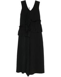 A Tentative Atelier - Asymmetric Hand-Smocking Drapy Dress - Lyst