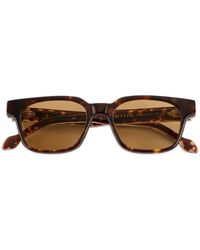 Dyrka - Tortoise Embellishment Rectangle-Frame Sunglasses - Lyst