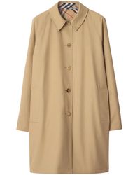 Burberry - Check-Pattern Reversible Trench Coat - Lyst