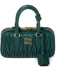 Miu Miu - Arcadie Matelassé Nappa Leather Mini-Bag - Lyst