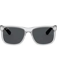 Ray-Ban - Justin Rectangle-Frame Sunglasses - Lyst