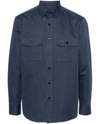 Brioni - Long-Sleeve Cotton-Linen Blend Shirt - Lyst