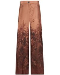 Liu Jo - Pantalon Palazzo En Sergé Imprimé - Lyst