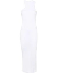 Axel Arigato - Asymmetric Ribbed Midi Dress - Lyst