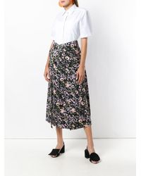 Marni Jupe mi-longue à fleurs - Vert