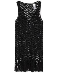 Maria McManus - Crochet-Knit Fringed Tank Top - Lyst