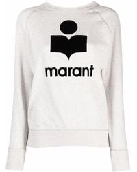 Isabel Marant - Logo-Print Crew-Neck Sweatshirt - Lyst
