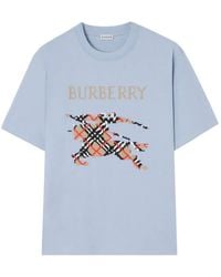 Burberry - Cross-Stitch Knight ​Cotton T-Shirt - Lyst