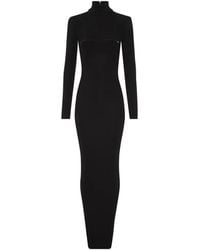 Jean Paul Gaultier - Long-Sleeve Cut-Out Back Maxi Dress - Lyst