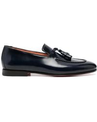 Santoni - タッセル レザーローファー - Lyst