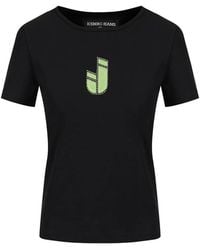 Iceberg - Crystal-Embellished Logo-Patch T-Shirt - Lyst