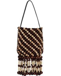 Rabanne - Beaded-Fringe Bucket Bag - Lyst