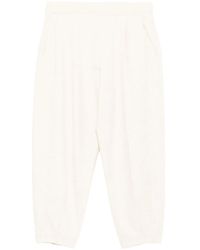CROQUIS - Pantaloni Affusolati Con Effetto Jacquard - Lyst