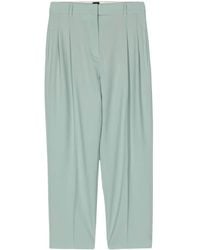 PS by Paul Smith - Wool tapered cropped trousers - Lyst