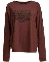 Maison Margiela - Logo-Print Long-Sleeve T-Shirt - Lyst
