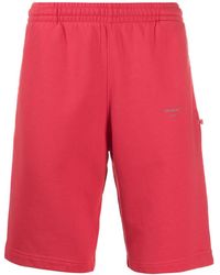 Off-White c/o Virgil Abloh Unfinished Running Shorts - Red