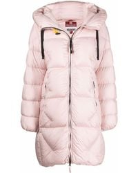 Parajumpers Hooded Padded Down Coat - Pink
