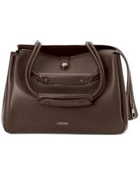 Loewe - Large Grained Leather Madrid Shoulder Bag - Lyst