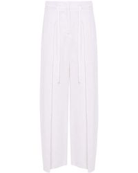 Peserico - Pleat-detailing Wide-leg Trousers - Lyst