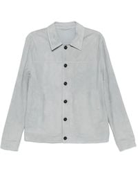 Eleventy - Buttoned Suede Jacket - Lyst
