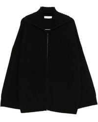 Frankie Shop - Ribbed-Knit Zip-Up Cardigan - Lyst