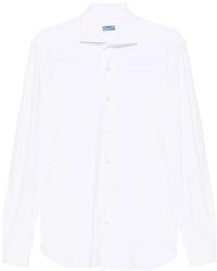 Barba Napoli - Long-Sleeve Spread-Collar Shirt - Lyst
