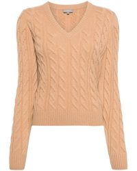 N.Peal Cashmere - Frankie Cable-knit Jumper - Lyst