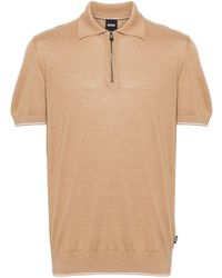 BOSS - Trieste Fine-knit Polo Shirt - Lyst