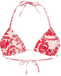 DSquared² - Rebel Hibiscus Triangle Bikinis - Lyst