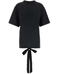 Balenciaga - Lace Up T-Shirt - Lyst
