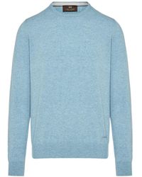 Enrico Mandelli - Logo-Plaque Crew-Neck Sweater - Lyst