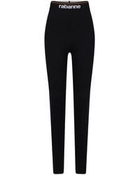 Rabanne - Bodyline Logo-Waistband Leggings - Lyst
