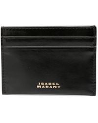 Isabel Marant - Logo-Stamp Leather Cardholder - Lyst