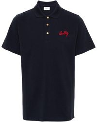 Bally - Logo-embroidered Polo Shirt - Lyst