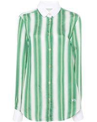 Wales Bonner - Striped Poplin Shirt - Lyst