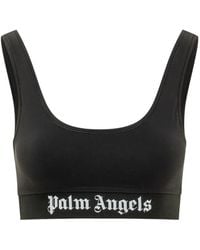 Palm Angels - Logo-Underband Sports Bra - Lyst