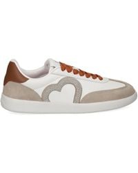 Love Moschino - Heart-Appliqué Sneakers - Lyst